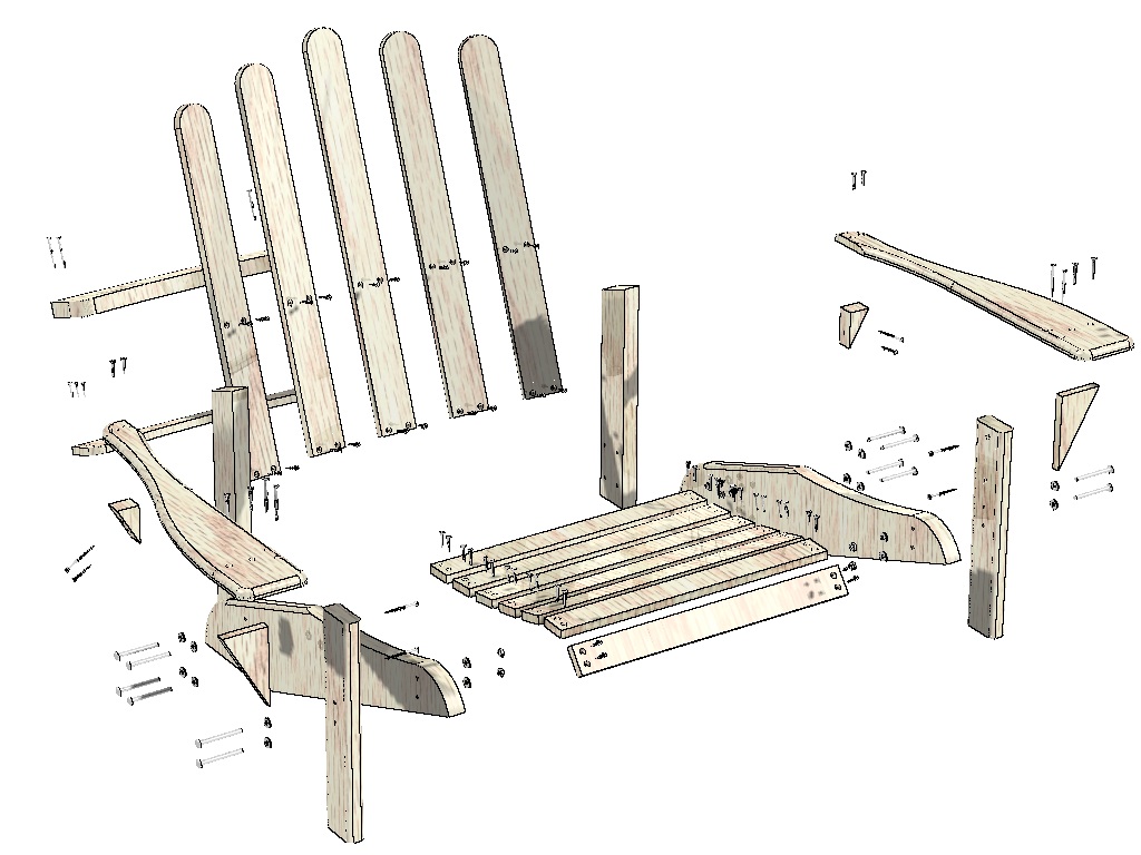 Free Adirondack Lawn Chair Plans